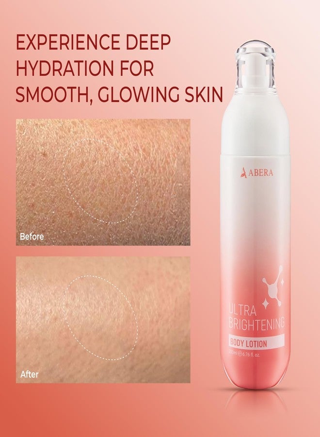 ABERA Body Lotion – Brightening & Hydrating Body Moisturizer with Niacinamide, Alpha-Arbutin & Botanical Extracts – Nourishing & Soothing Lotion for Soft, Even-Toned Skin (6.7 fl oz) - Image 5